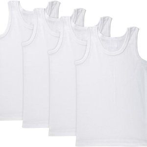 All Navy Boys Tank Tops- 4 Pack